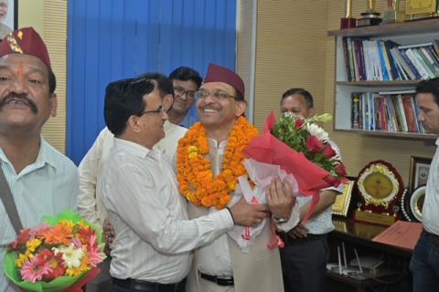 Prof. Sri Prakash Singh assumed the Office of Vice-Chancellor
